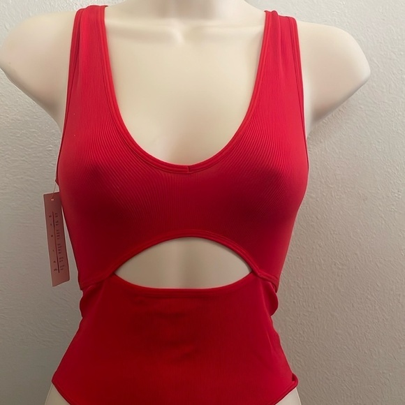 Colsie Tops - Red Colsie Body Suit NWT XS